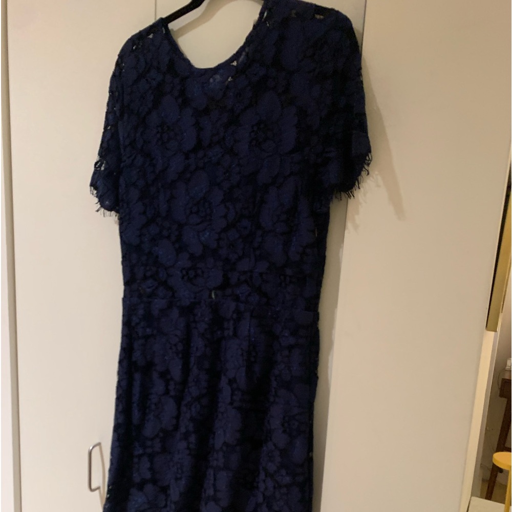 Blue Lace Dress - not lined